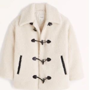 Womens Toggled Sherpa Coat